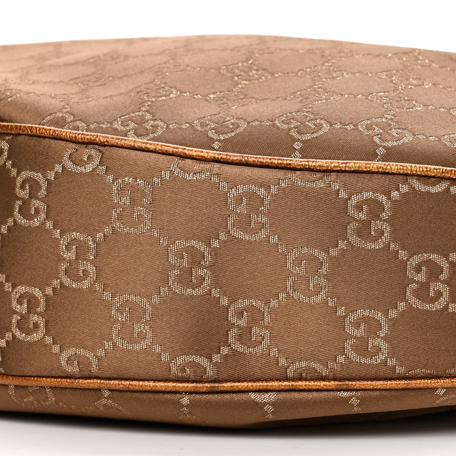 Gucci Satin Monogram Half Moon Hobo Bronze 10 of 10