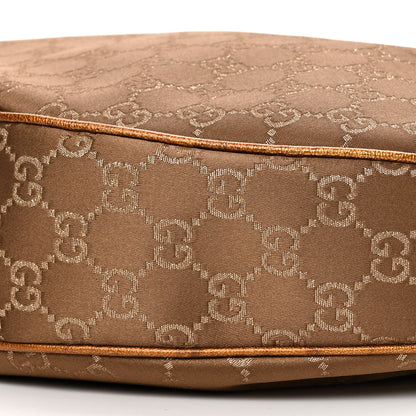 Gucci Satin Monogram Half Moon Hobo Bronze 10 of 10
