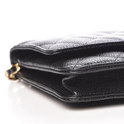 Chanel Caviar Quilted Wallet On Chain WOC Black 5 of 11