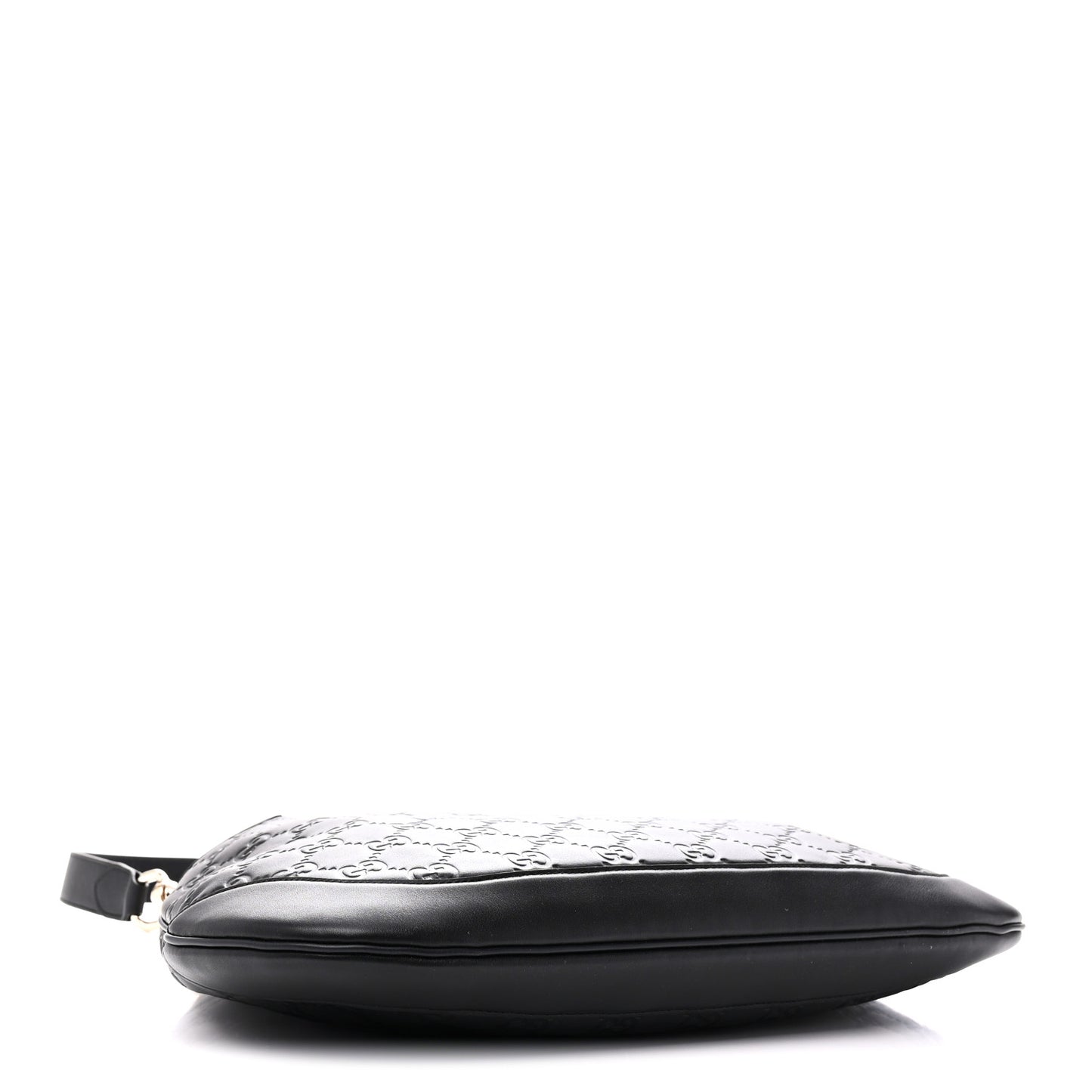 GG Calfskin Embossed B Medium Shoulder Bag Arabella Black
