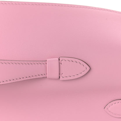 Hermes Swift Kelly Cut Clutch Pochette Mauve Sylvestre 9 of 26