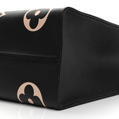 Louis Vuitton Empreinte Monogram Giant Onthego GM Black Beige 9 of 10