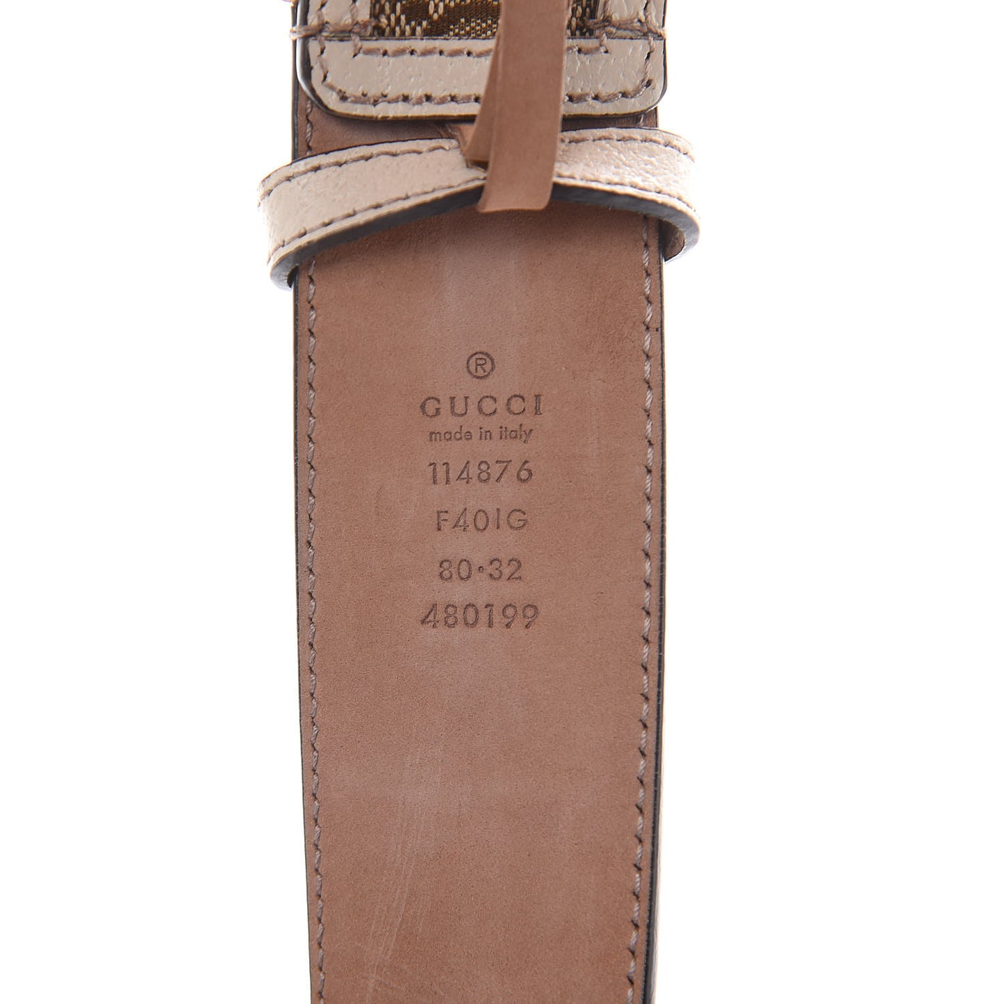 Monogram Interlocking G Belt 80 32 Off White