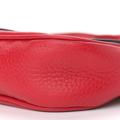 Gucci Pebbled Calfskin Medium Soho Flap Crossbody Tabasco Red 9 of 11
