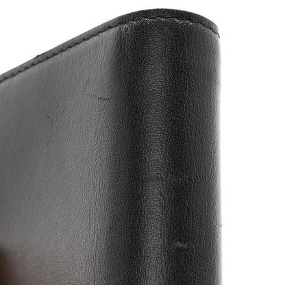 Miu Miu Soft Calfskin Bow Compact Wallet Black Pink 11 of 11