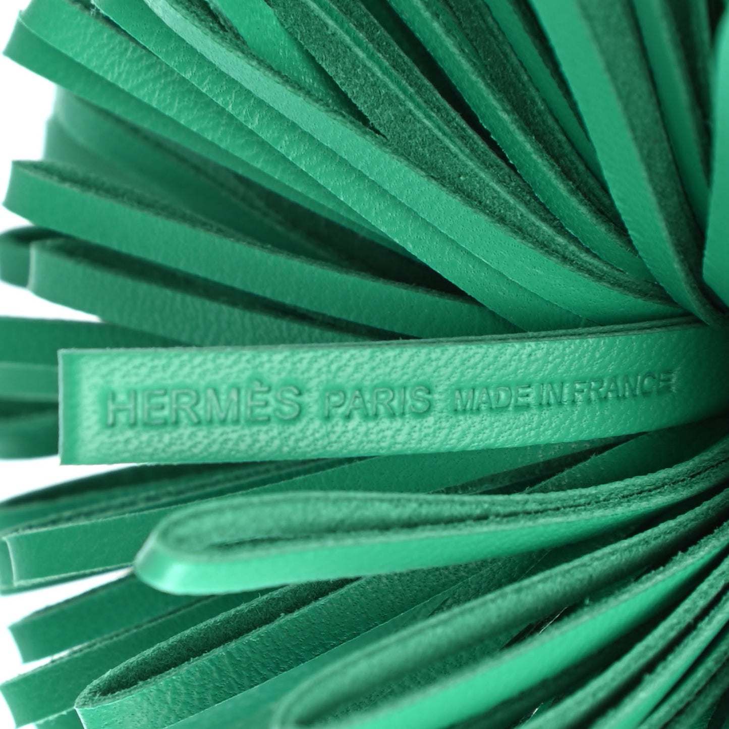 Lambskin Carmen Tassel Key Holder Menthe