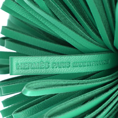 Hermes Lambskin Carmen Tassel Key Holder Menthe 3 of 3