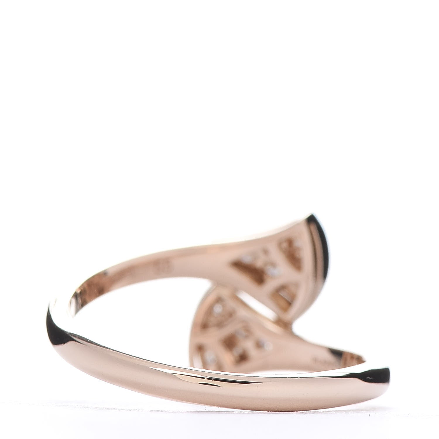 Bulgari 18K Rose Gold Diamond Divas' Dream Ring 55 7.25 4 of 7