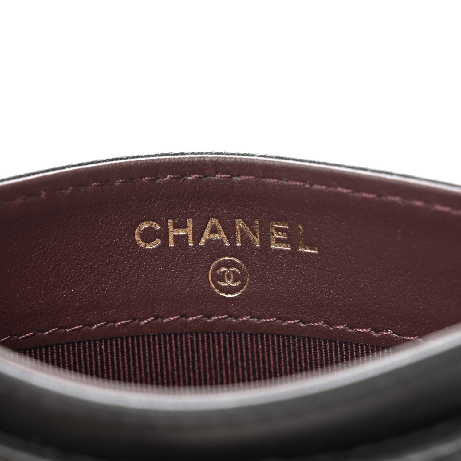 Chanel Aged Calfskin Quilted Lucky Charms Reissue Card Holder Black 6 of 9