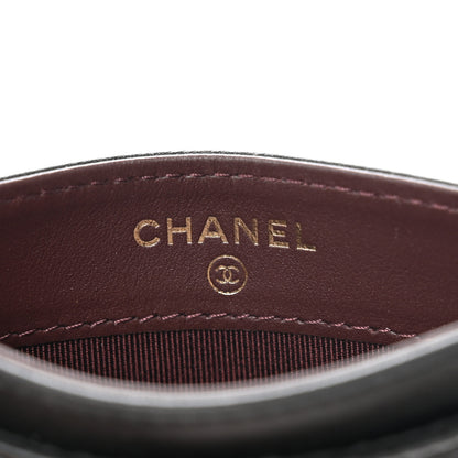 Chanel Aged Calfskin Quilted Lucky Charms Reissue Card Holder Black 6 of 9