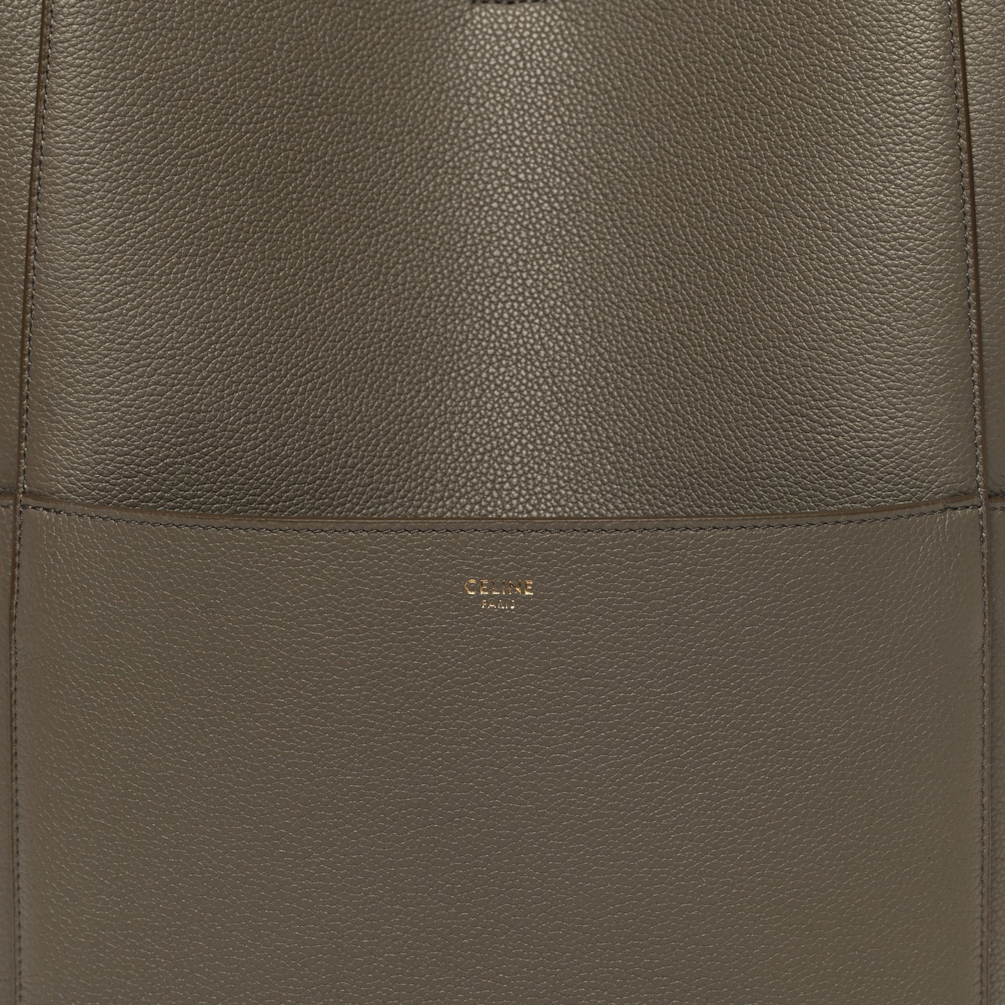 Soft Grained Calfskin Sangle Bucket Bag Taupe