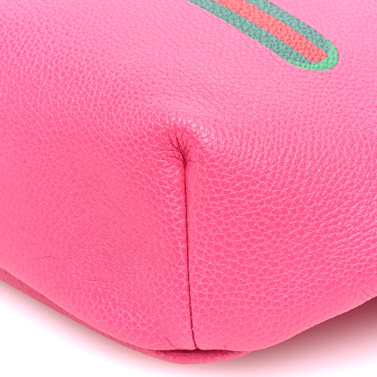 Grained Calfskin Logo Belt Bag Pink