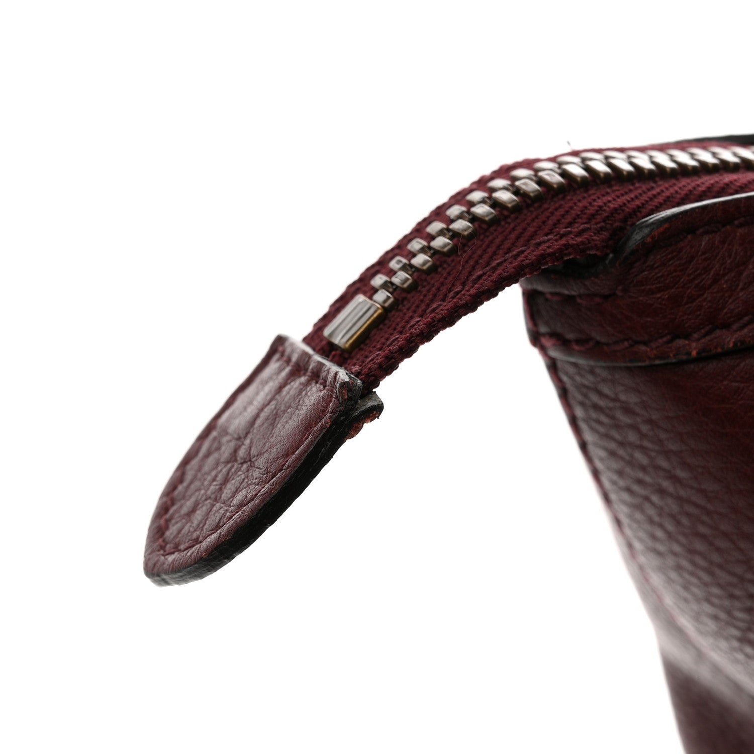Gucci Grained Calfskin Duffle Bag Burgundy 26 of 27