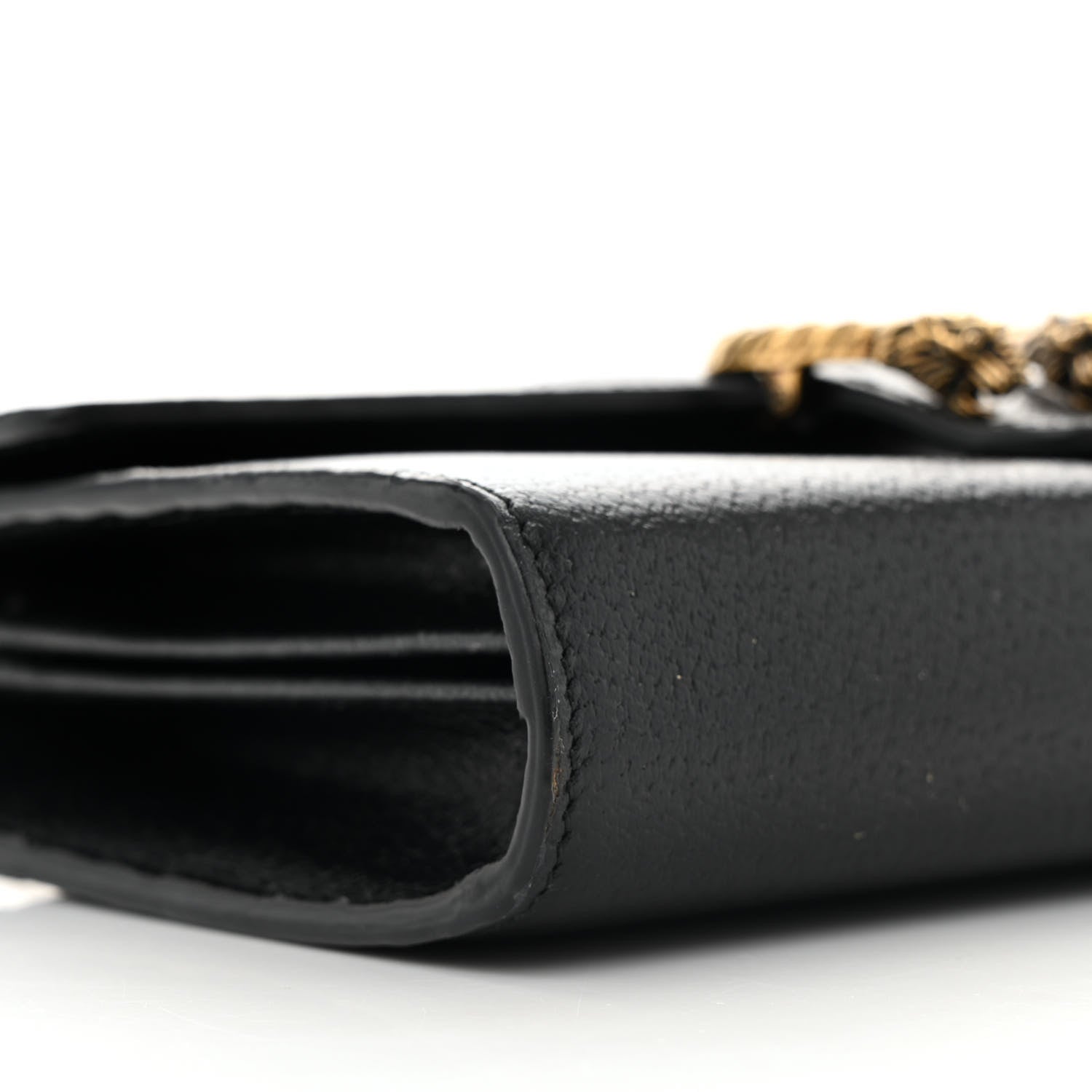 Gucci Calfskin Web Mini Dionysus Chain Wallet Black 10 of 13