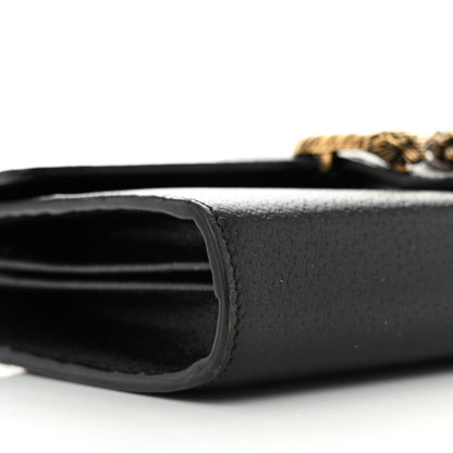 Gucci Calfskin Web Mini Dionysus Chain Wallet Black 10 of 13