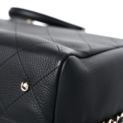 Chanel Bullskin Stitched Large Shopping Bag Black 11 of 13