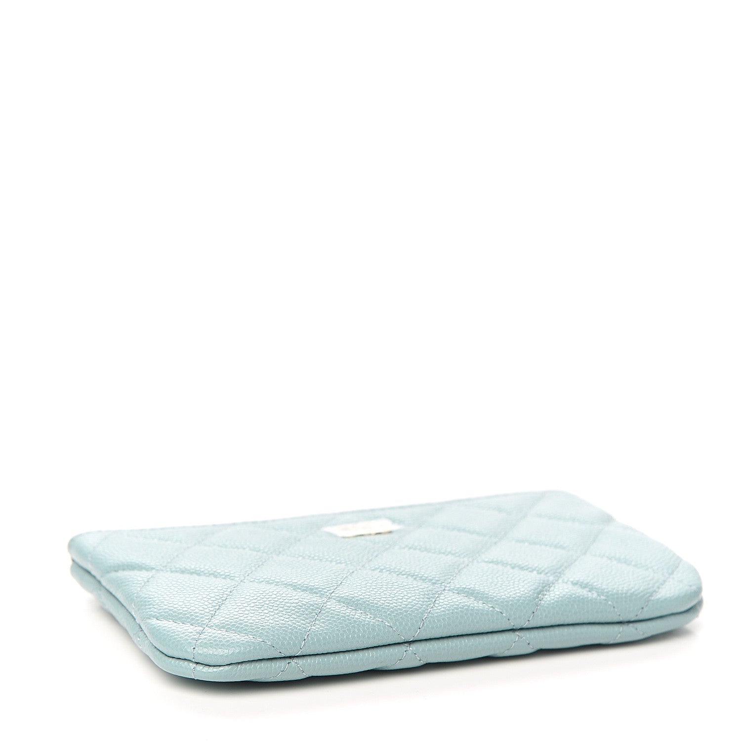 Chanel Caviar Quilted Small Cosmetic Case Light Blue 3 of 7
