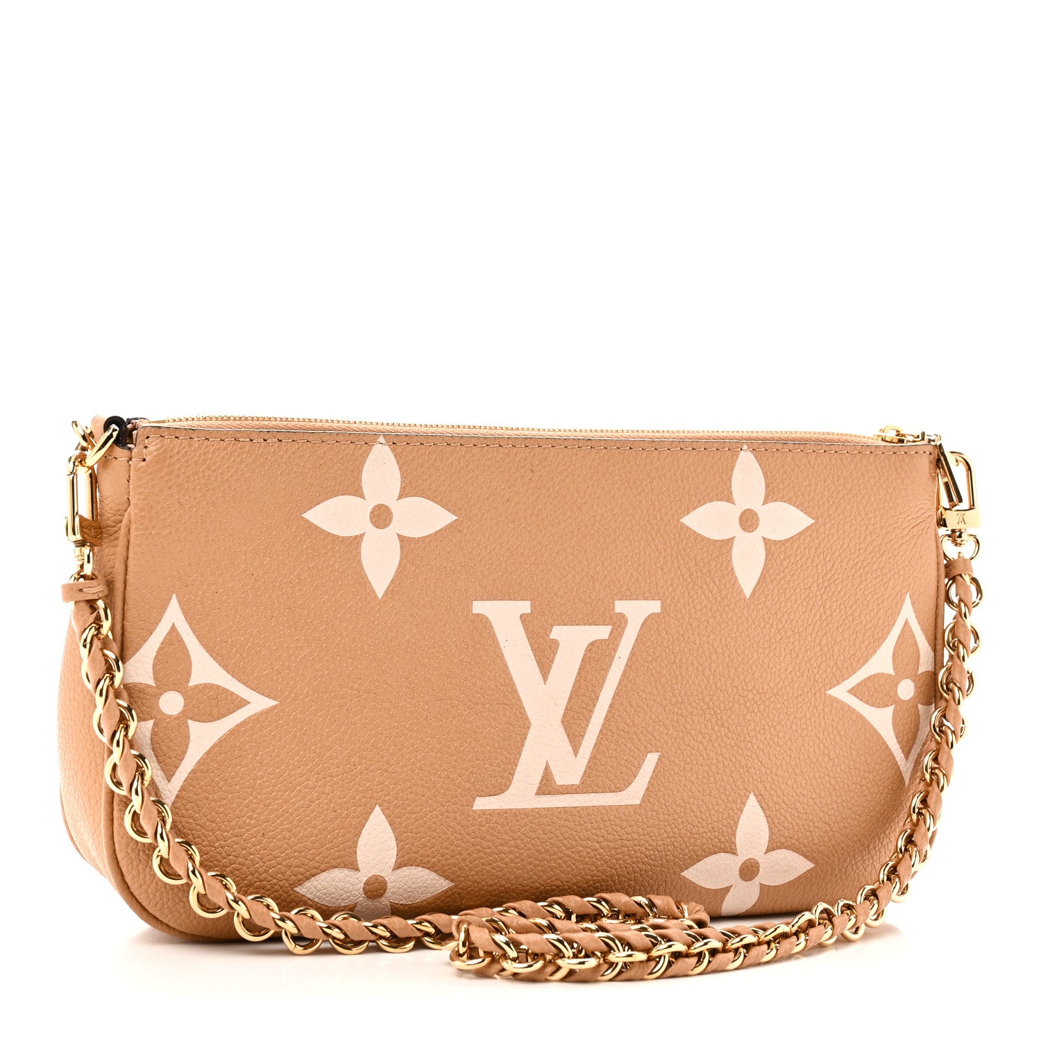 Louis Vuitton Empreinte Monogram Giant Multi Pochette Accessories Arizona Creme 3 of 10
