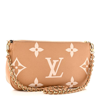 Louis Vuitton Empreinte Monogram Giant Multi Pochette Accessories Arizona Creme 3 of 10