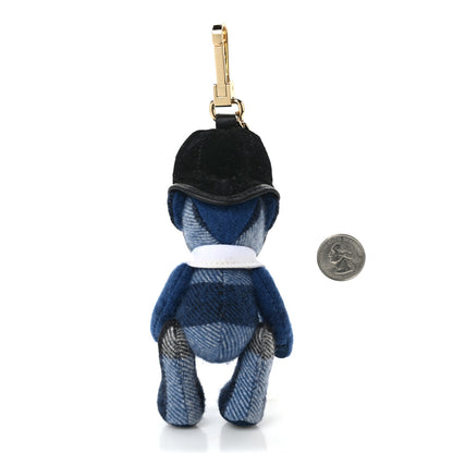 Burberry Cashmere Check Thomas Bear Keychain Charm Blue 2 of 4