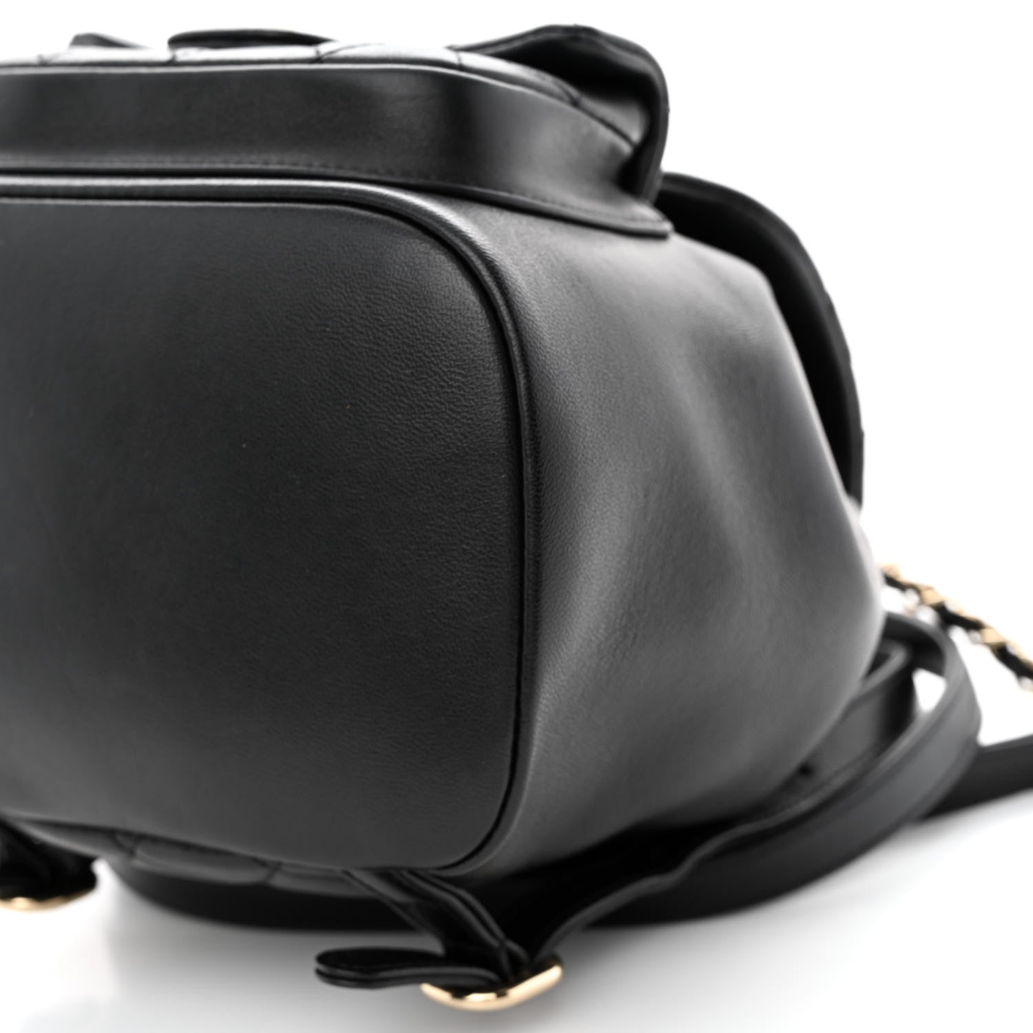 Chanel Lambskin Quilted Small Duma Drawstring Backpack Black 10 of 11
