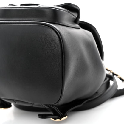 Chanel Lambskin Quilted Small Duma Drawstring Backpack Black 10 of 11
