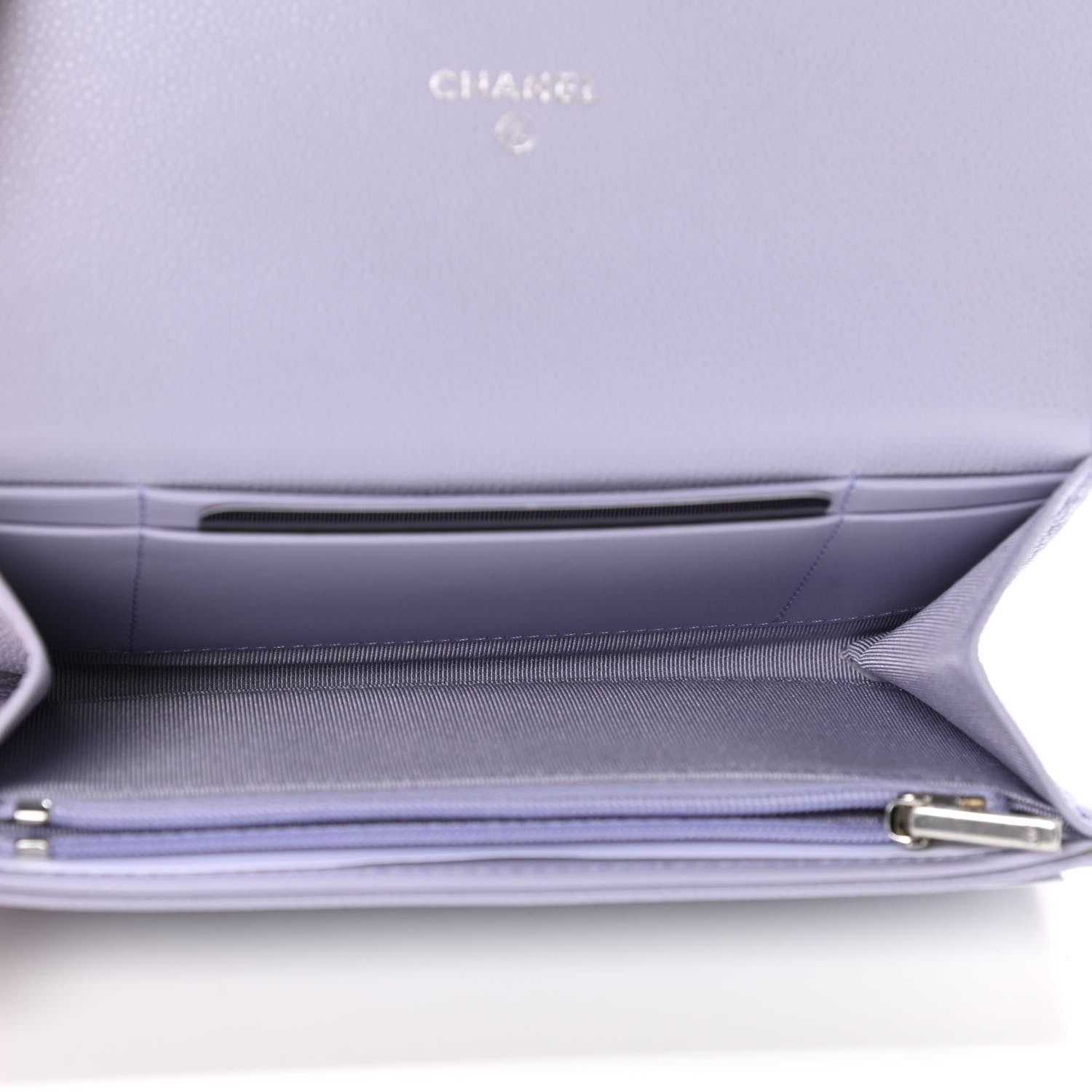 Chanel Caviar Quilted Medium Flap Wallet Light Purple 5 of 9