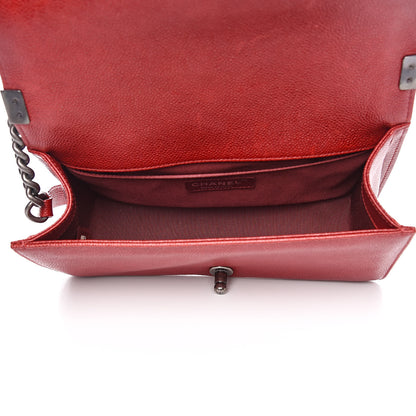 Chanel Caviar Quilted Medium Boy Flap Dark Red 5 of 15