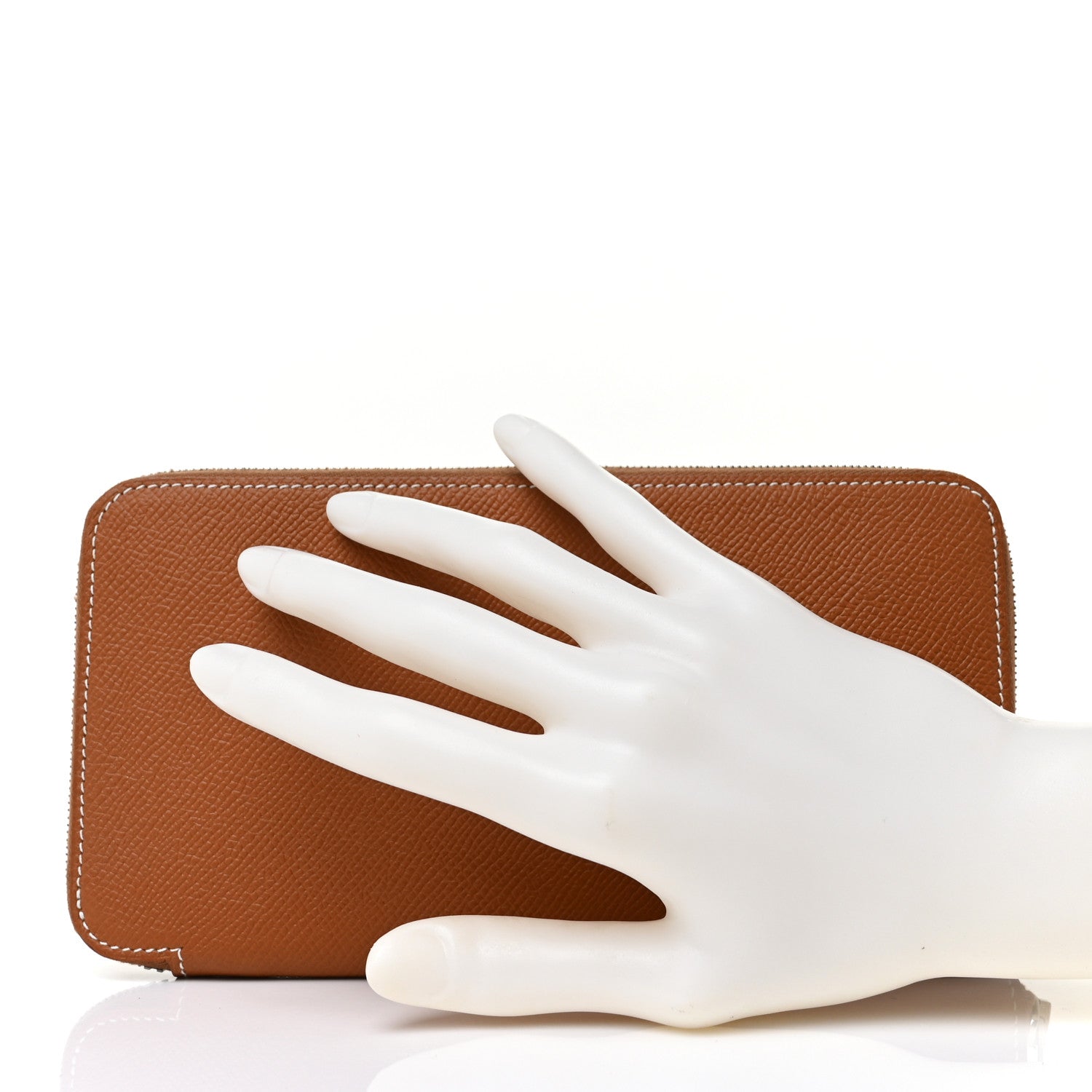 Hermes Epsom Silk'In Wallet Gold Jaune De Naples 2 of 9