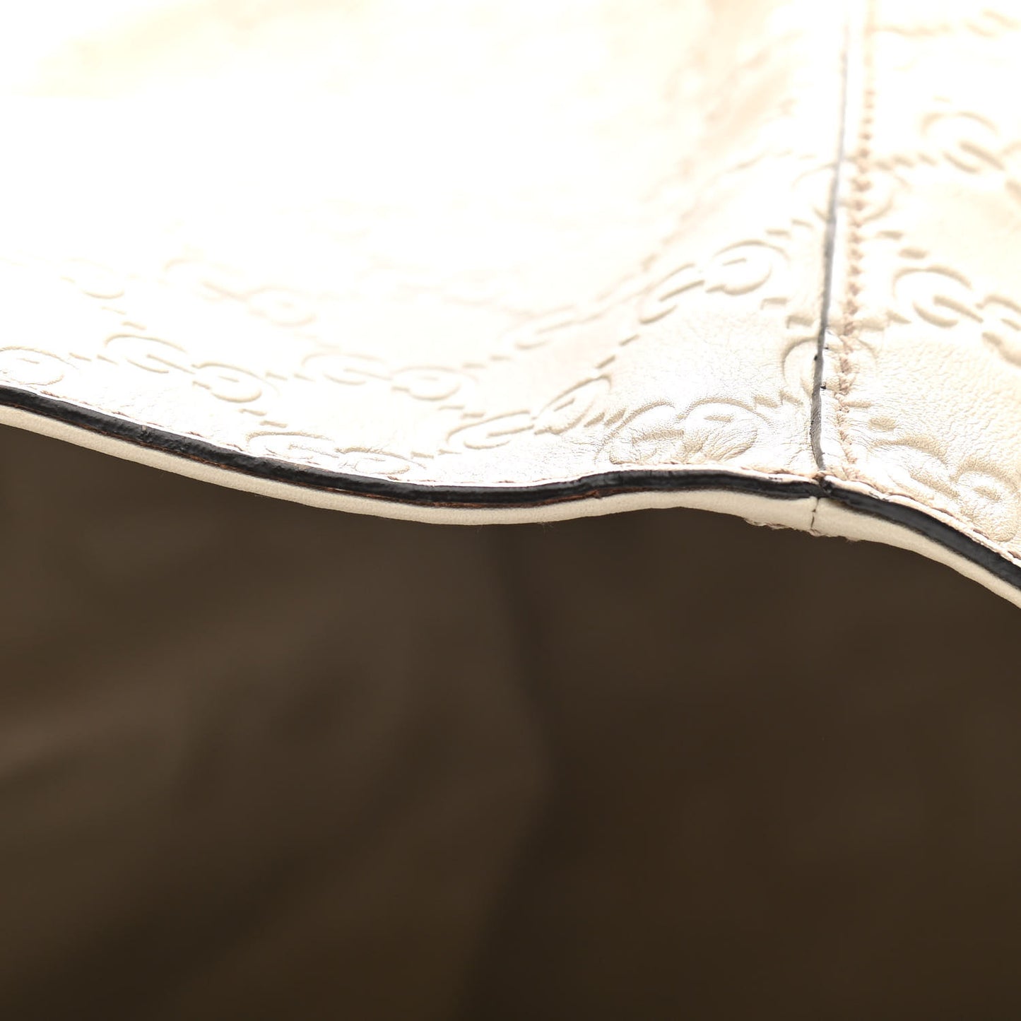 Guccissima Medium Icon Bit Tote Off White