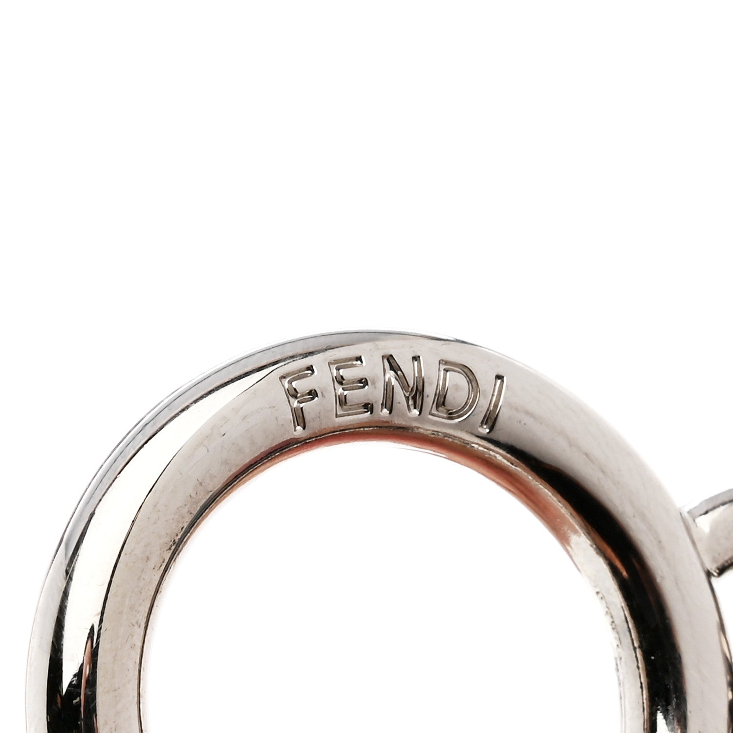 Fendi Fox Goat Mink Fur Nappa Crystal Studded Mini Karlito Tuxedo Bag Charm White Multicolor 3 of 6