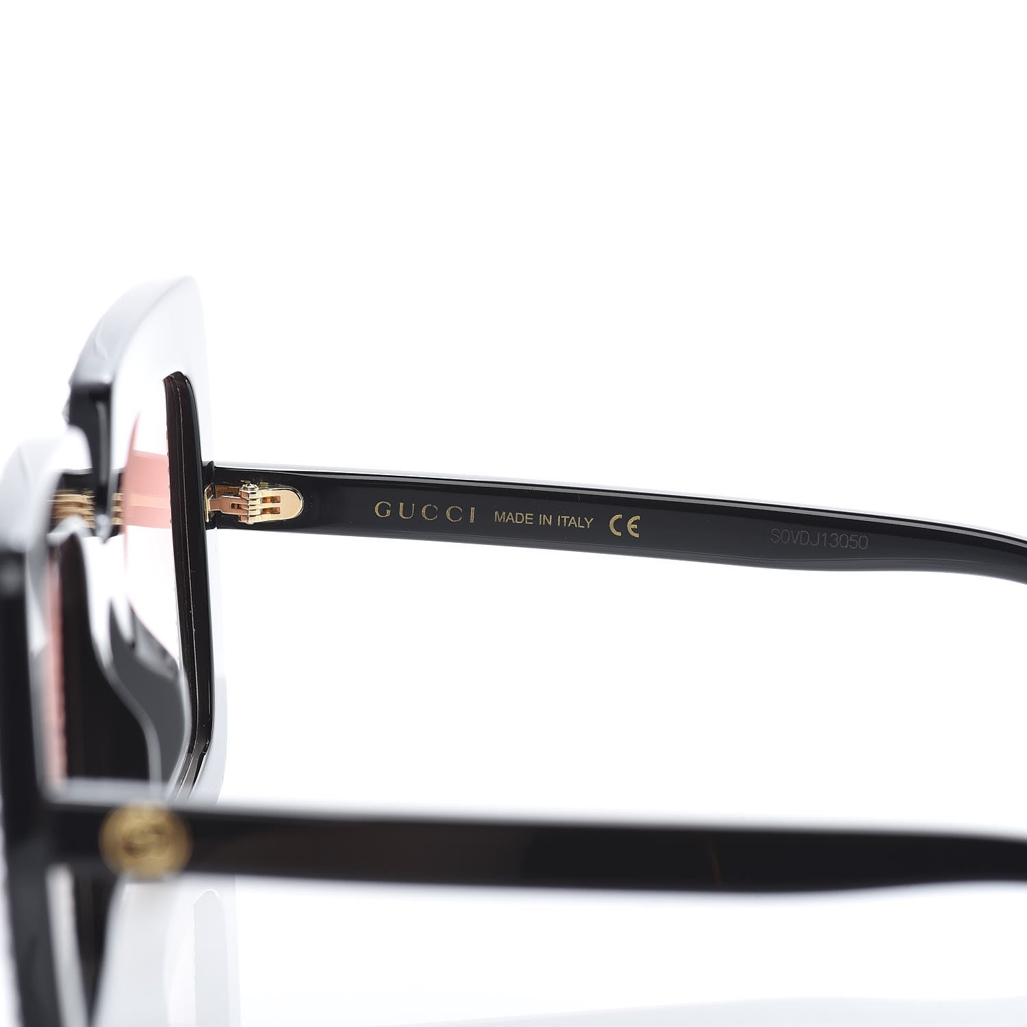 Gucci Acetate Crystal Oversize Sunglasses GG0148S Black 6 of 7