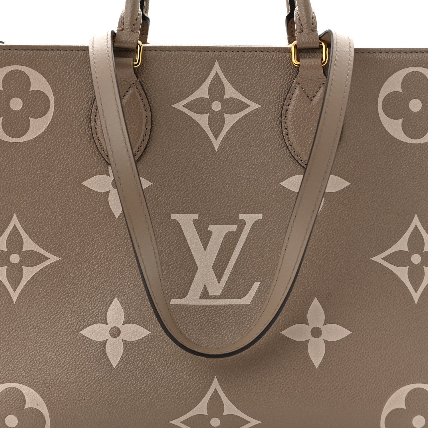Louis Vuitton Empreinte Monogram Giant Onthego MM Tourterelle Creme 7 of 13