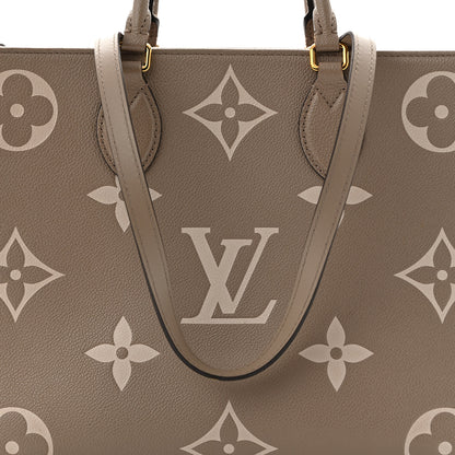 Louis Vuitton Empreinte Monogram Giant Onthego MM Tourterelle Creme 7 of 13