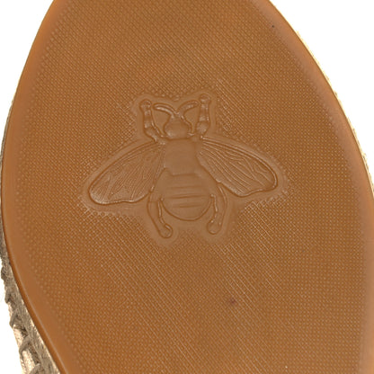 Gucci Canvas Logo Espadrilles 36.5 Greggio White 7 of 8
