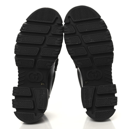 Gucci Magnum Calfskin Nappa Samoa Womens Horsebit Platform Chunky Lug Sole 40mm Loafers 38.5  Black 6 of 9