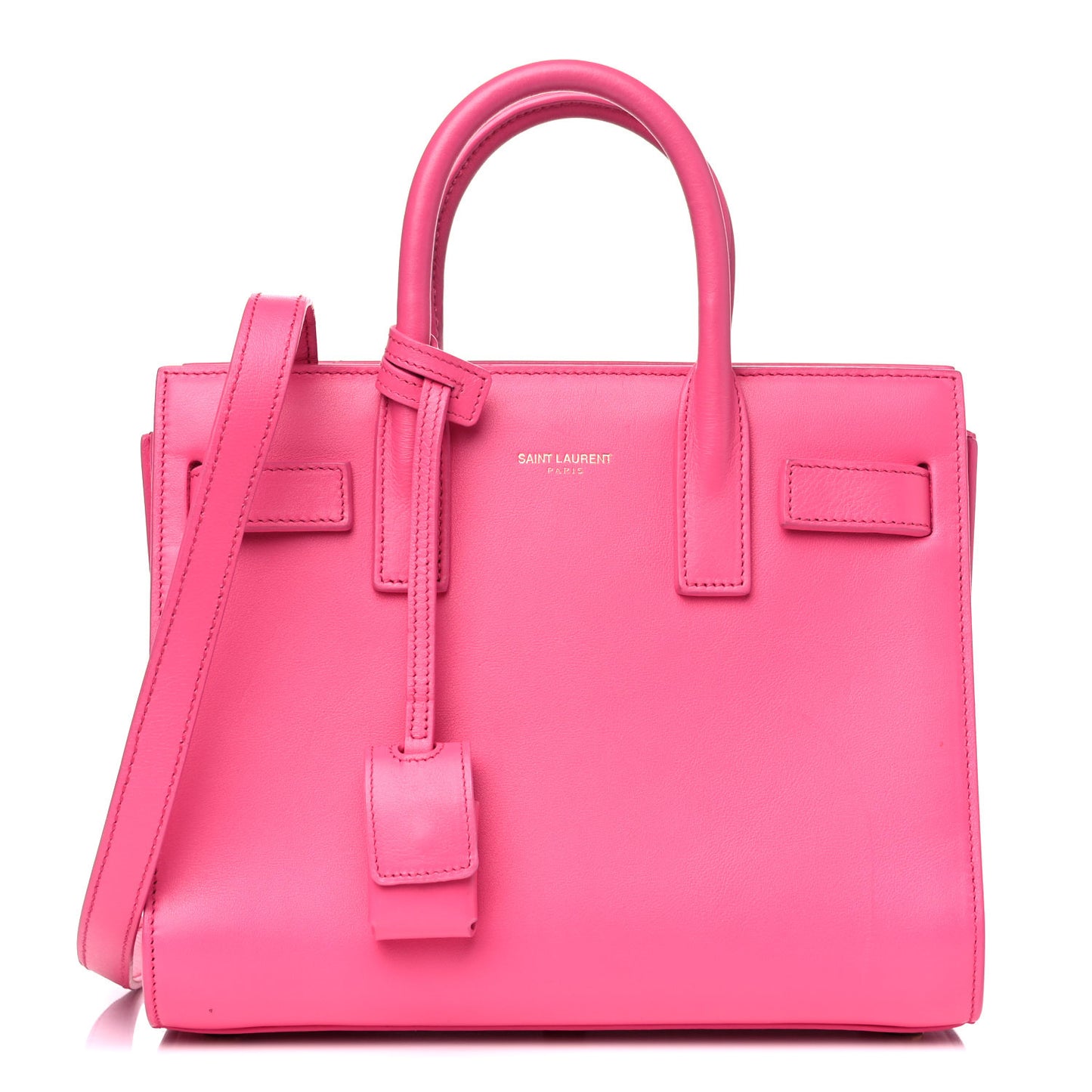 Calfskin Nano Sac De Jour Lipstick Fuchsia