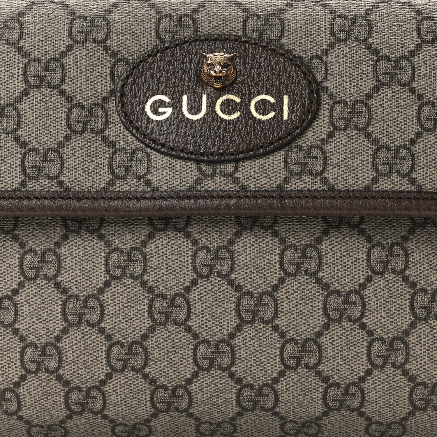 Gucci GG Supreme Monogram Neo Vintage Web Belt Bag Brown 7 of 9