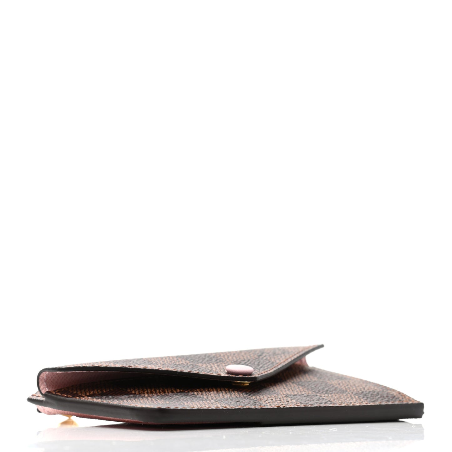 Damier Ebene Recto Verso Card Holder Rose Ballerine
