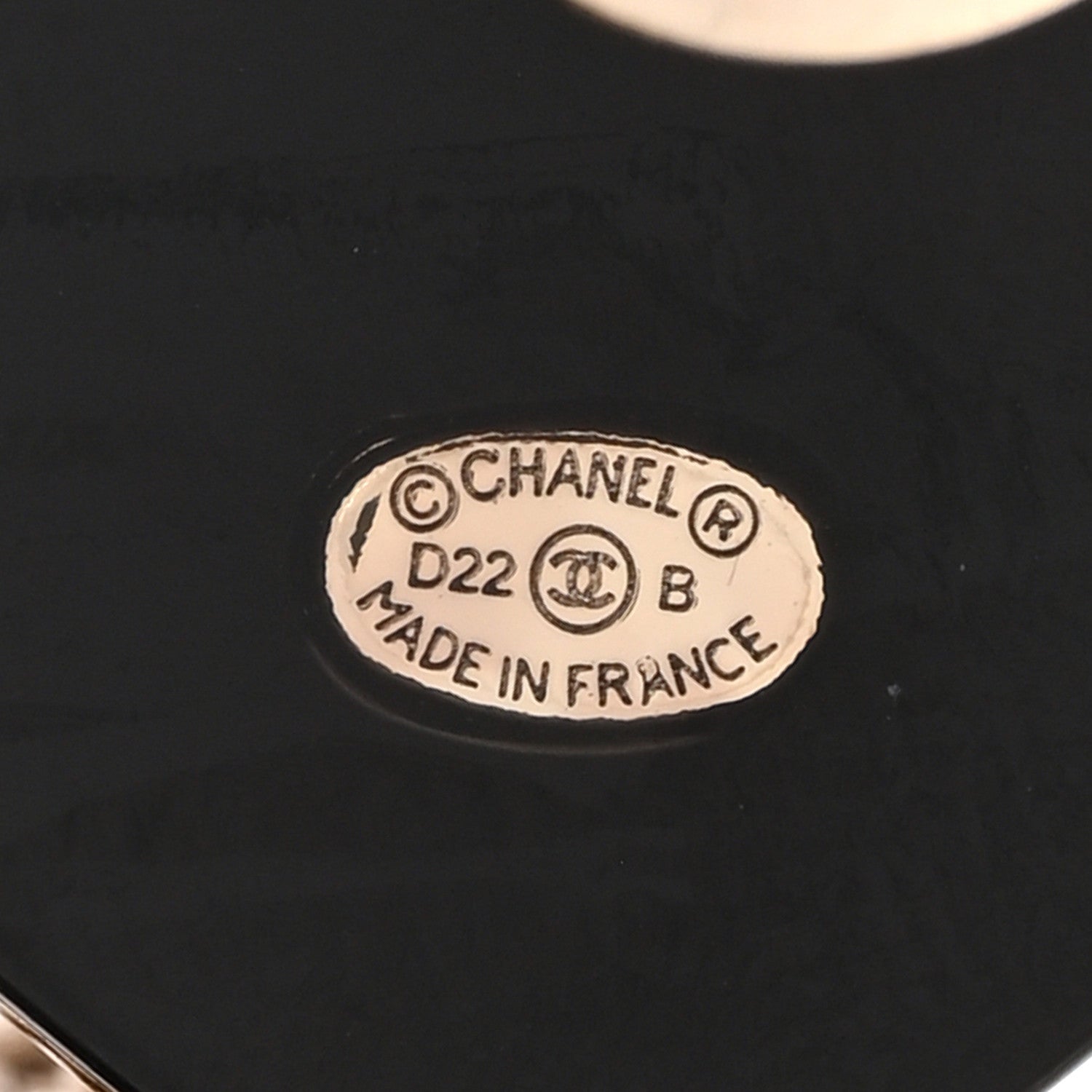 Chanel Resin Crystal CC Heart Multi Strand Chain Brooch Black Gold 3 of 5