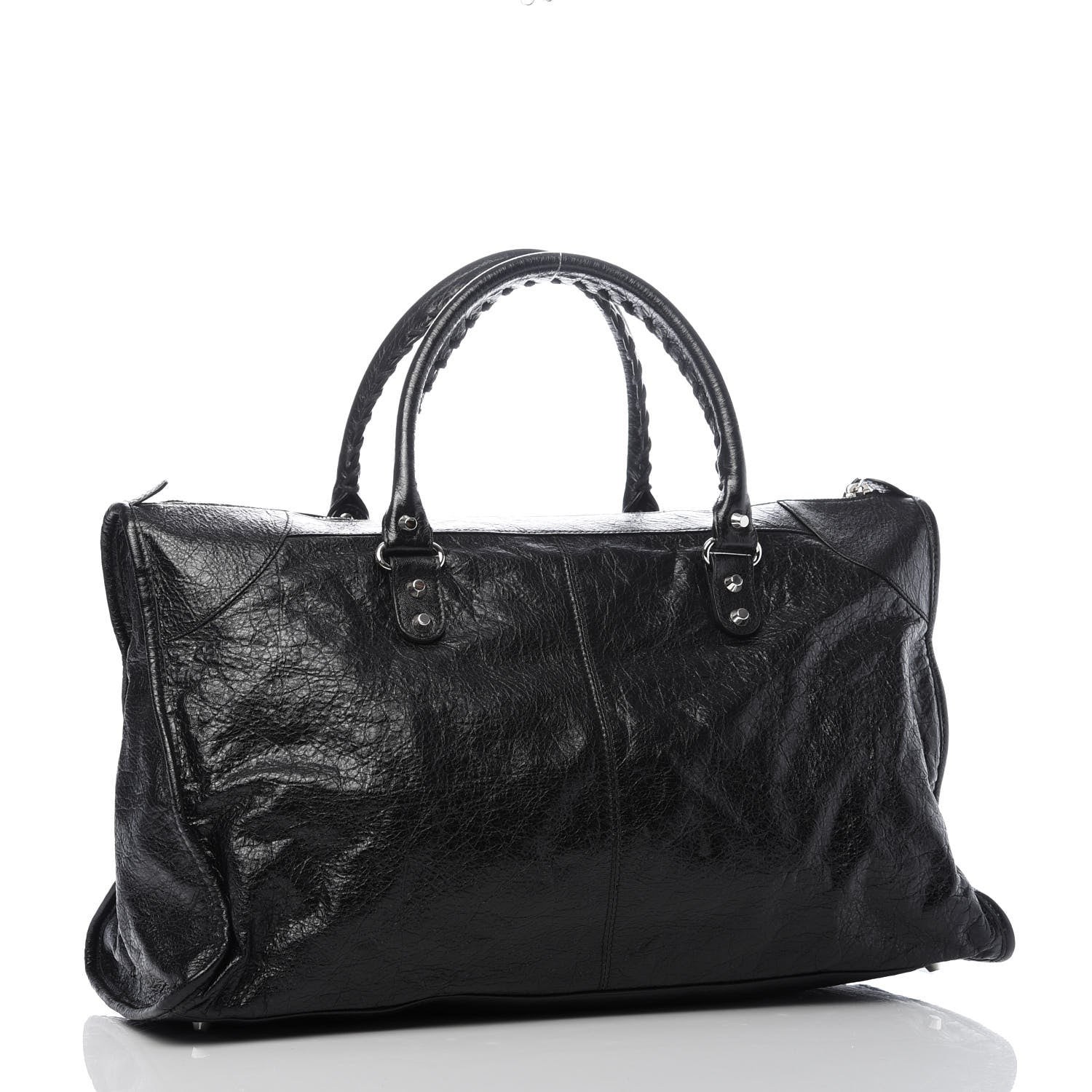 Balenciaga Agneau Classic Hardware Silver Work Black 3 of 8
