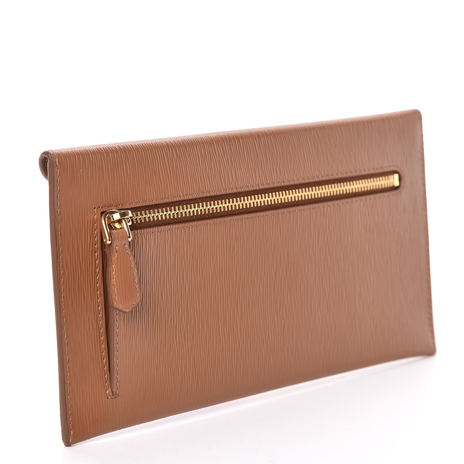 Prada Vitello Move Envelope Wallet Caramel 3 of 8