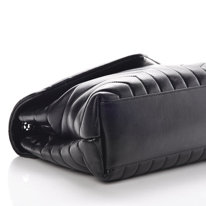 Saint Laurent Calfskin Y Quilted Monogram Medium Loulou Chain Satchel Black 6 of 10