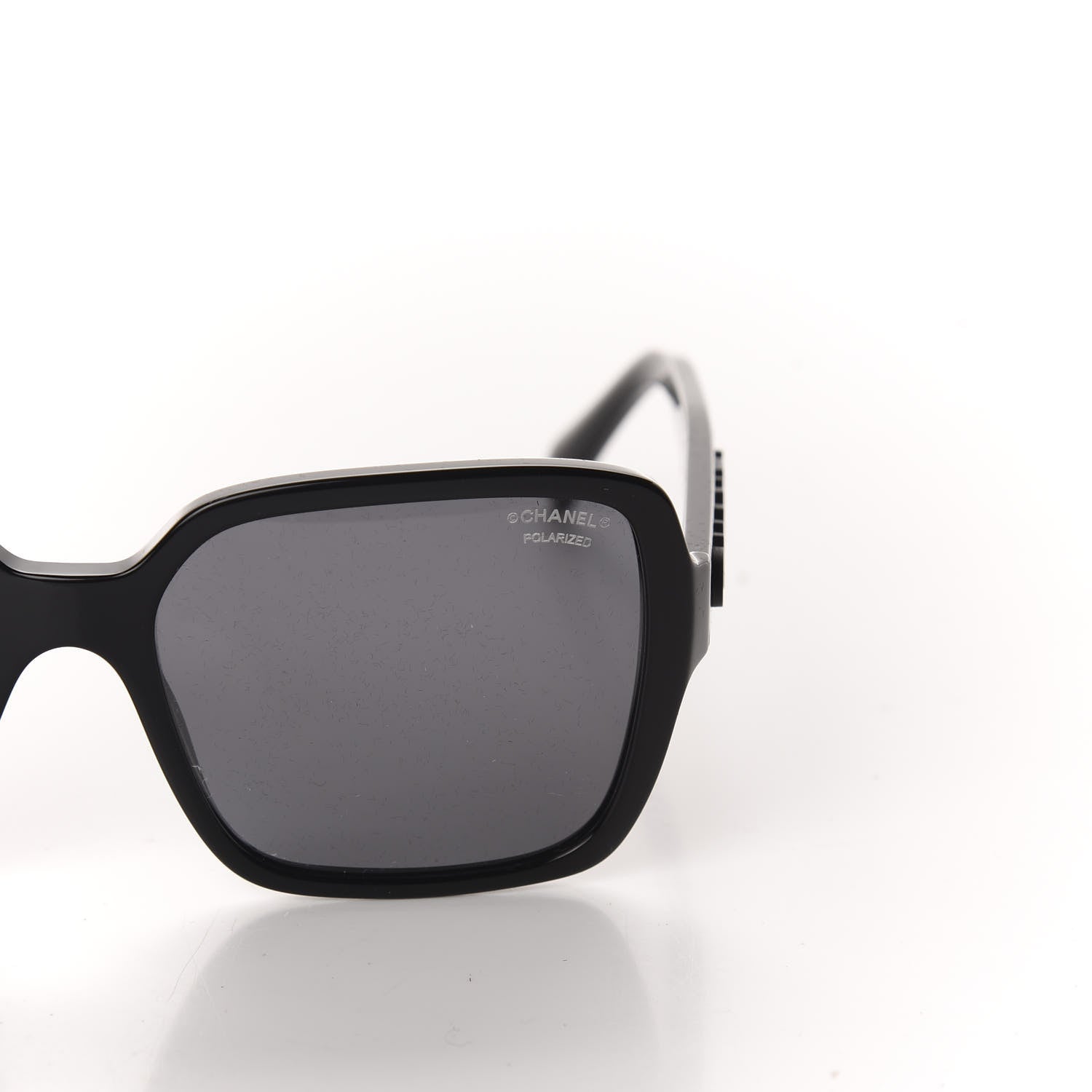Chanel Acetate Polarized Square Sunglasses 5408 Black 7 of 8
