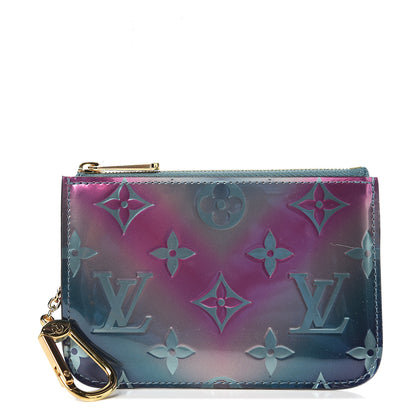 Louis Vuitton Metallic Vernis Degrade Key Pouch Blue Pink 1 of 6