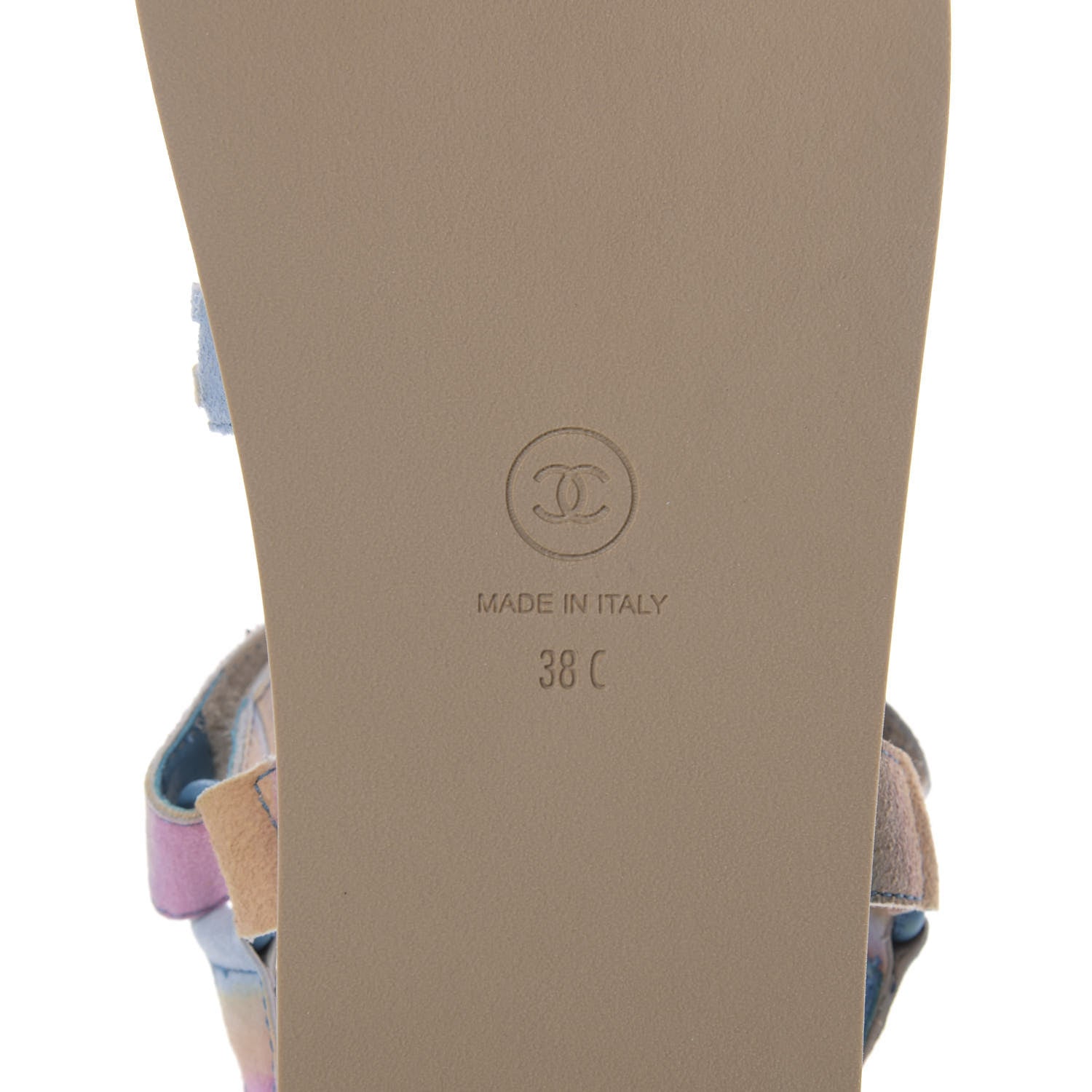 Chanel Fantasy Calfskin Chain Flat Sandals 38 Multicolor 7 of 9