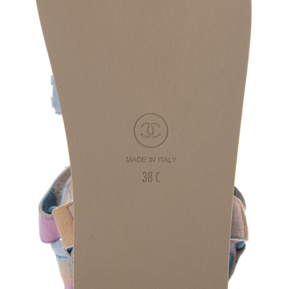 Chanel Fantasy Calfskin Chain Flat Sandals 38 Multicolor 7 of 9