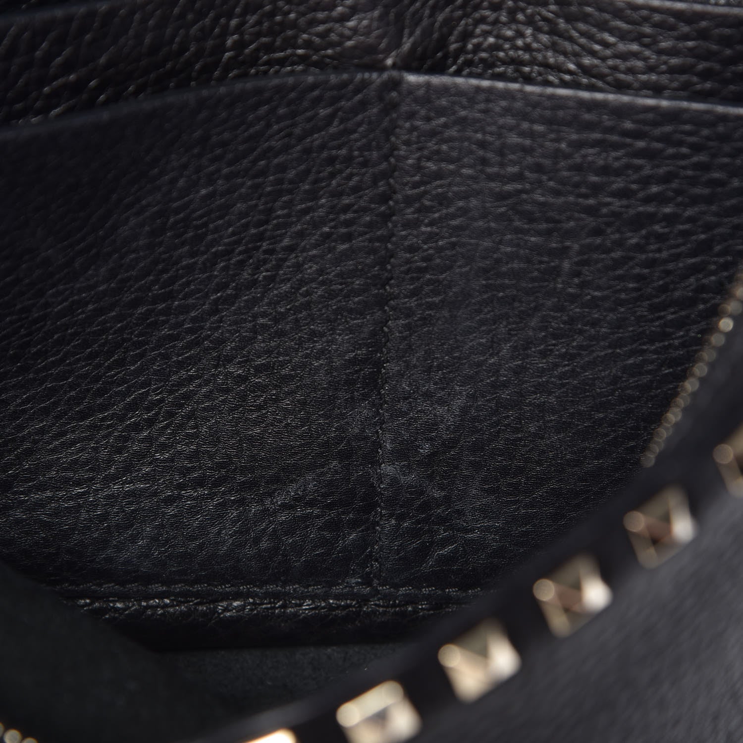 Valentino Garavani Grained Calfskin Medium Rockstud Backpack Black 8 of 8