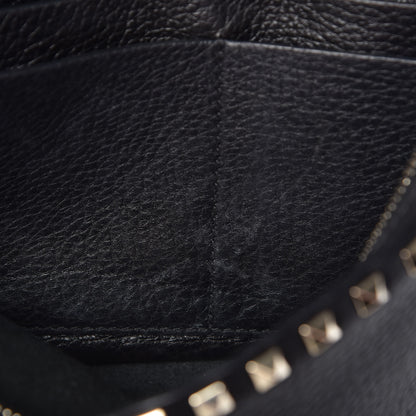 Valentino Garavani Grained Calfskin Medium Rockstud Backpack Black 8 of 8