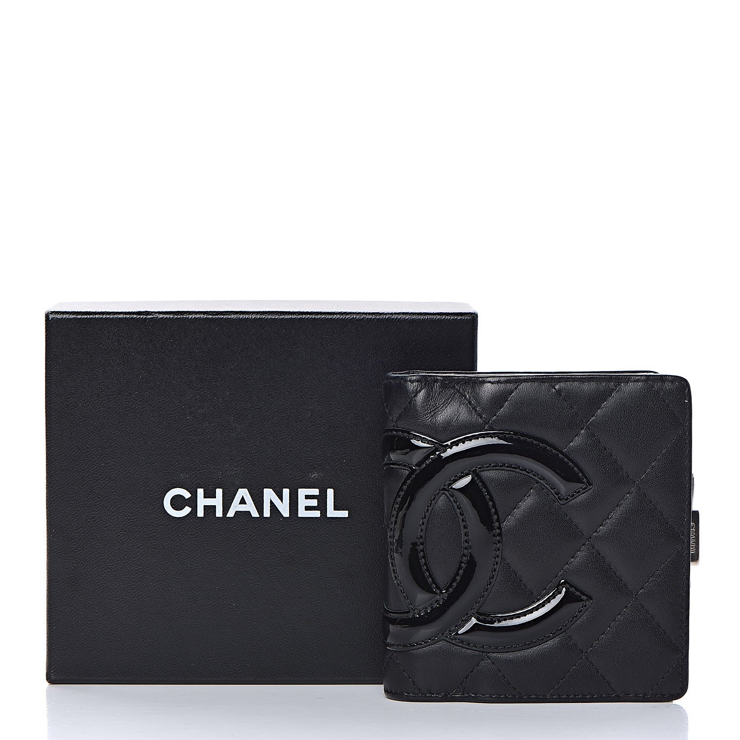 Chanel Calfskin Quilted Cambon Bi-Fold Wallet Black 17 of 18